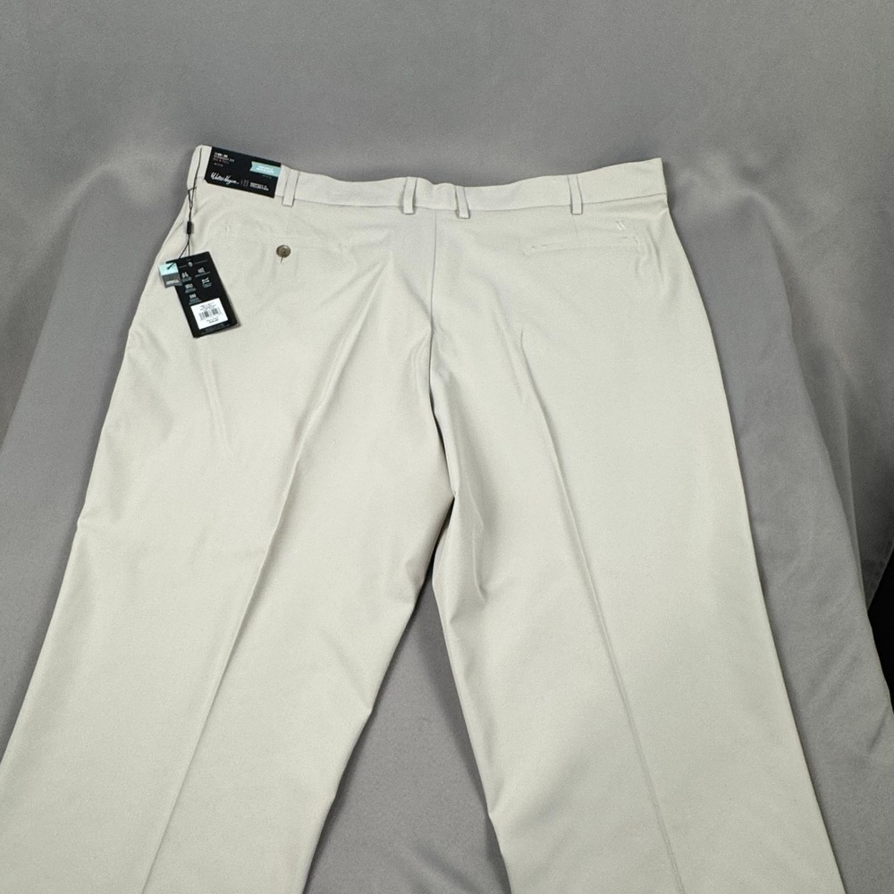 Walter‎ Hagen Mens Golf Pants 46x32 Khaki Perfect 11 Straight Fit MGA15200BT - Picture 2 of 9